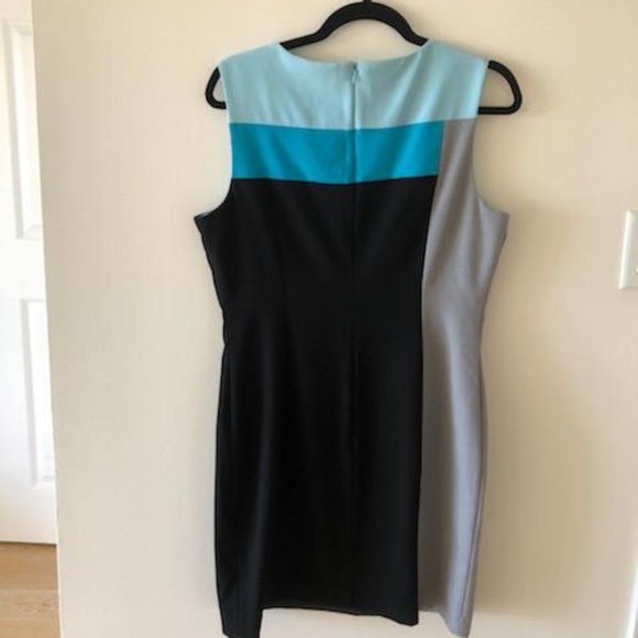 Calvin Klein Color Block Work Dress - Picture 2 of 4